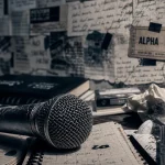 alpha wann wiki : micro, cassettes et grilles abîmées, technique musicale