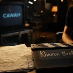 Kheiron bref sur clapboard, plateau de tournage cinéma