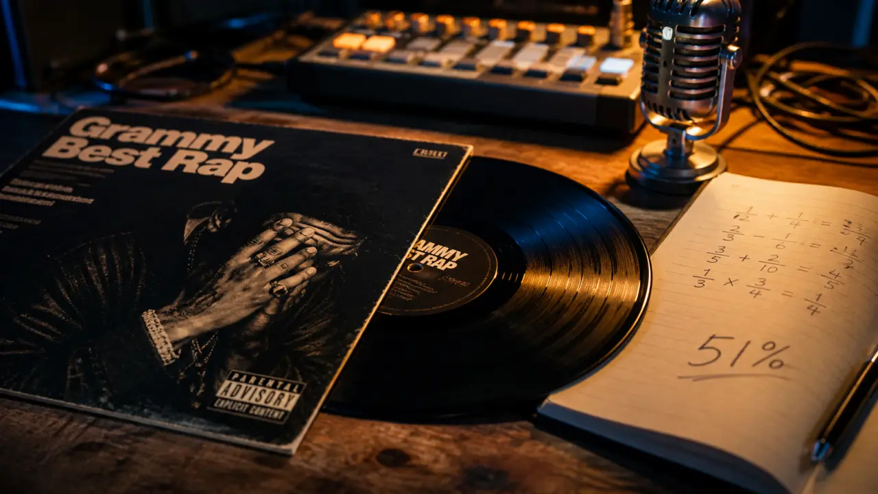 Vinyle et carnet : grammy award du meilleur album rap, 51% de rap