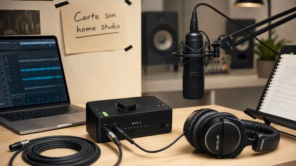 2 entrées pour démarrer, 4 canaux pour évoluer : quelle carte son home studio choisir ?