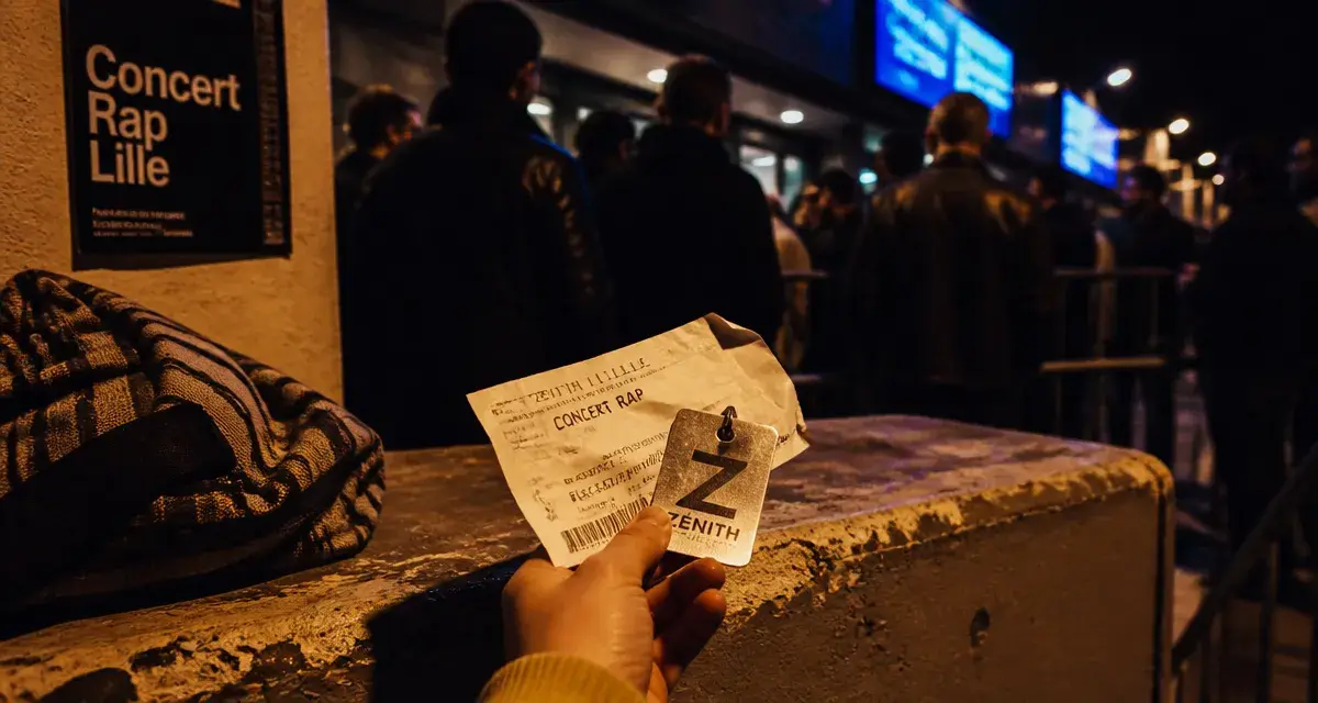 Concert rap lille : billet et pass devant une salle