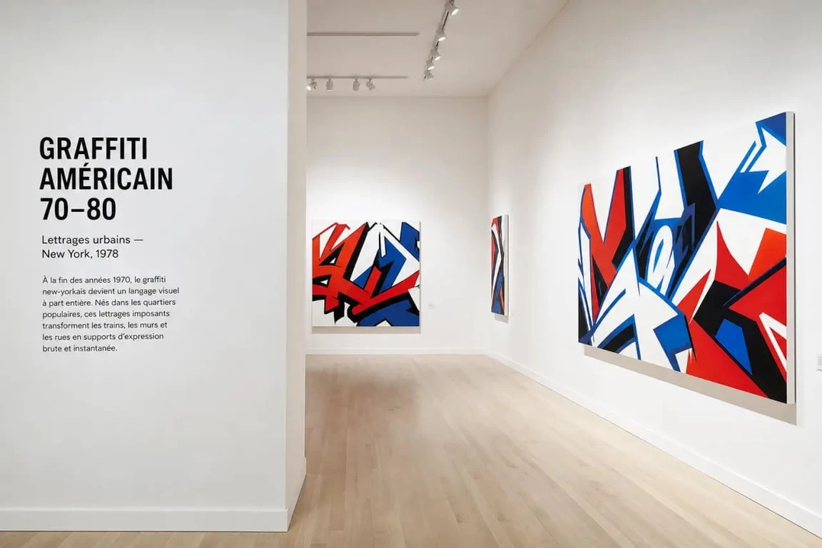 Graffiti & Co Fine Arts dans une galerie parisienne du Marais avec des œuvres de graffiti américain des années 70 et 80