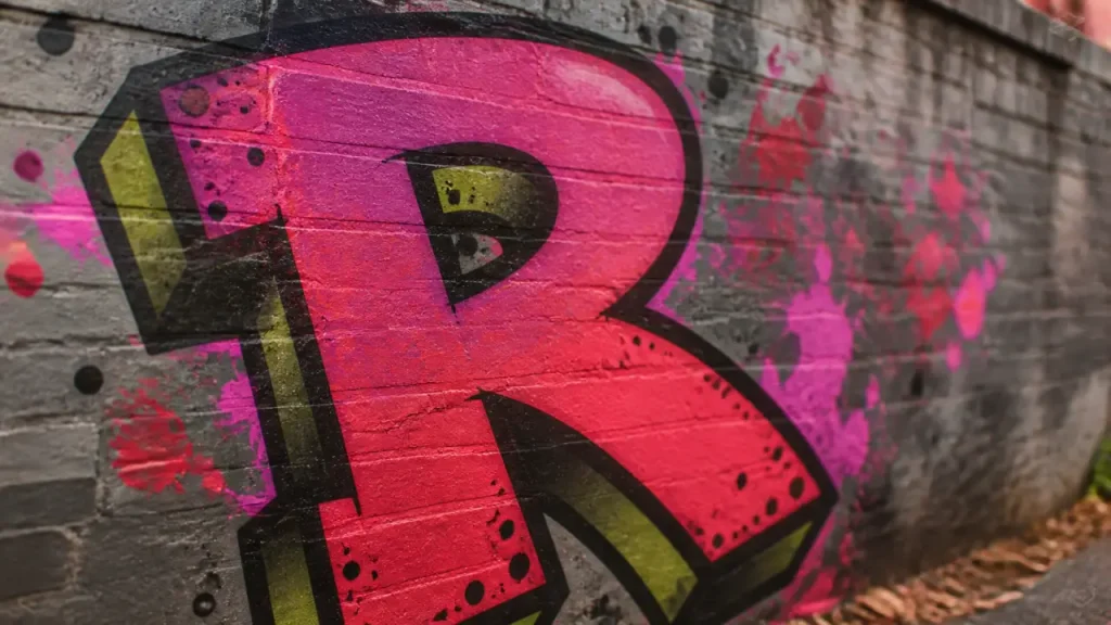 Graffiti R : garder une lettre lisible du simple style au wildstyle