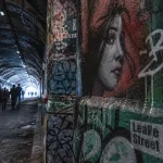leake street graffiti tunnel : street art sous les arches près de Waterloo