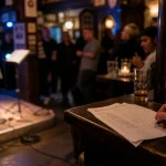 Open mic bordeaux : inscription près d’un micro et scène
