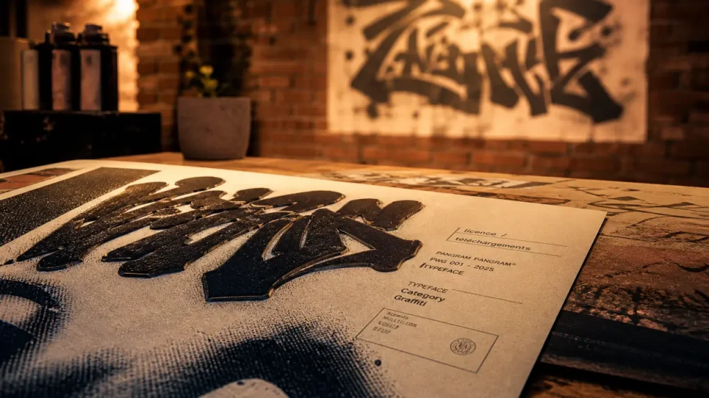 Typo graffiti : comparer le style, la licence et la lisibilité avant de télécharger