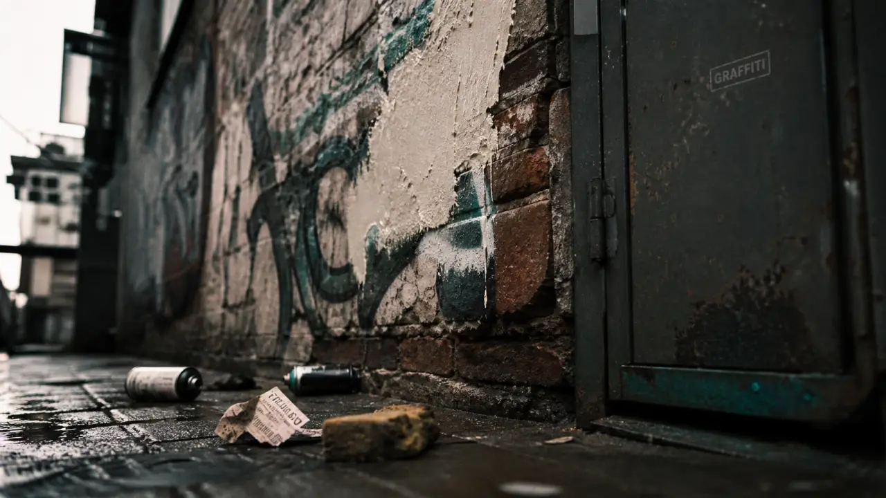 Graffiti en anglais : tags, street art ou vandalisme sur un mur