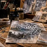 Graffiti Girl : scrapbooking urbain avec tampons clear et pochoirs