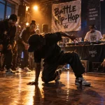 Hip hop a paris : danse en studio, DJ et affiche battle
