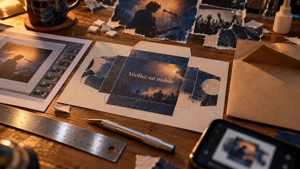 Créer une pochette d’album : un visuel qui reste lisible en miniature