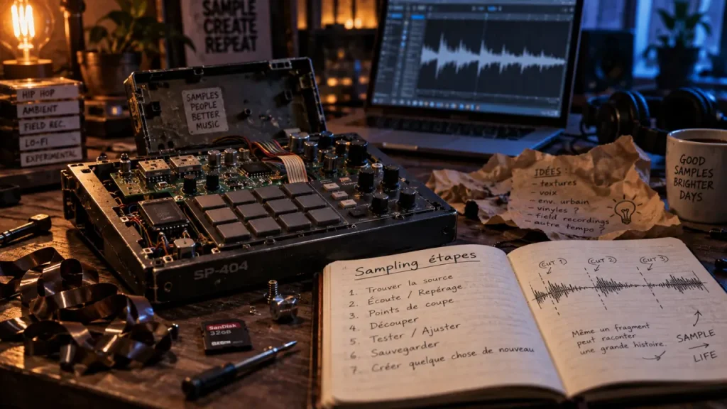 Le sampling transforme un extrait sonore en matériau musical