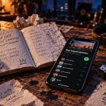 Rappeuse espagnole : table studio, carnet et playlist rap hispanophone