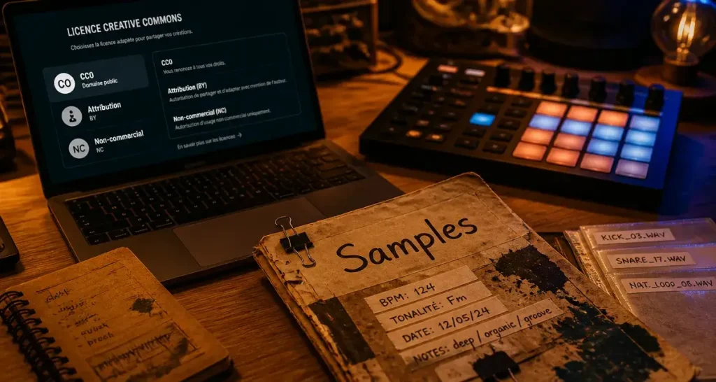 Samples gratuits pour la production : où les trouver et comment vérifier vos droits