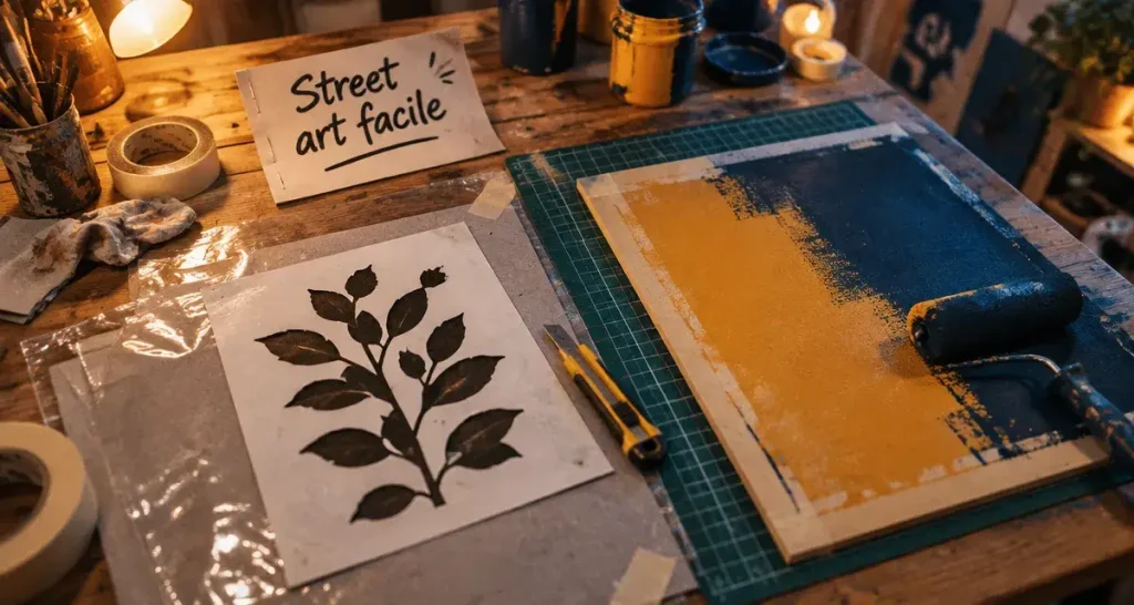 Street art facile : préparez plus, peignez moins avec le pochoir, le collage et le tape art